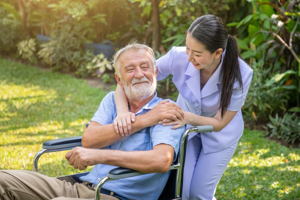 Healthcare professionals providing compassionate care